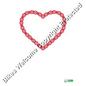 Red Chain Heart with Logo