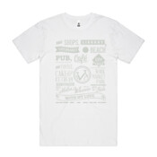 Mens Block Tee Yes I Bike Single Colour Print Front