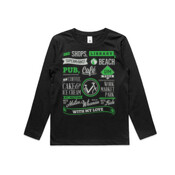 Yes I Bike Dual Colour Print - Kids Longsleeve Tee